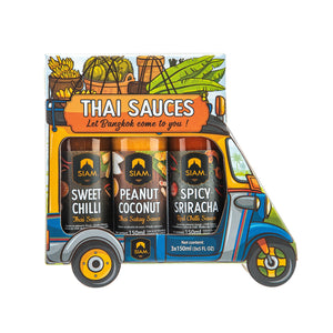 Thai Sauces Tuk Tuk gift box 3x150ml - deSIAMCuisine (Thailand) Co Ltd